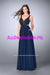La Femme - 24050 - All Dressed Up, Prom Dress - - Dresses Two Piece Cut Out Sweetheart Halter Low Back High Neck Print Beaded Chiffon Jersey Fitted Sexy Satin Lace Jeweled Sparkle Shimmer Sleeveless Stunning Gorgeous Modest See Through Transparent Glitter Special Occasions Event Chattanooga Hixson Shops Boutiques Tennessee TN Georgia GA MSRP Lowest Prices Sale Discount
