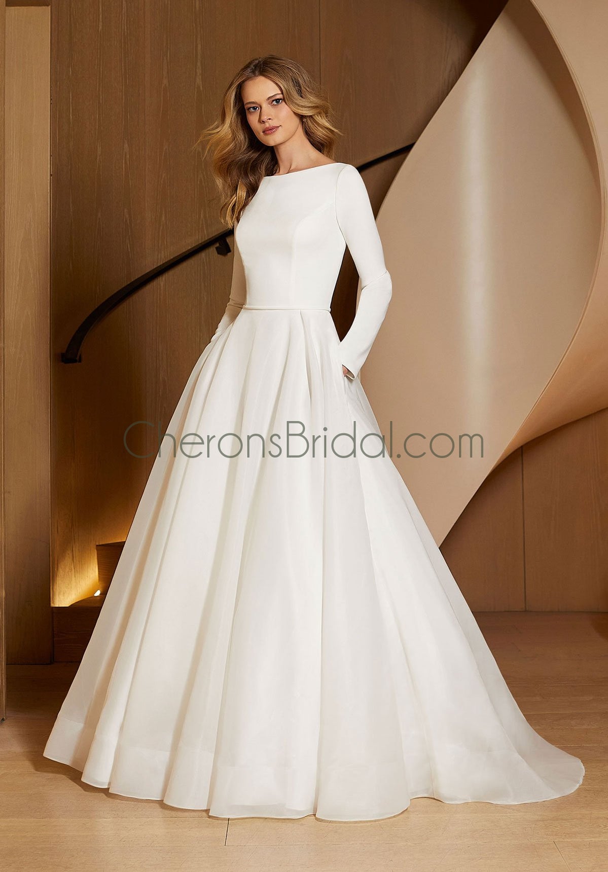 Mori Lee 5905 Brooke Strappy Back Wedding Gown 