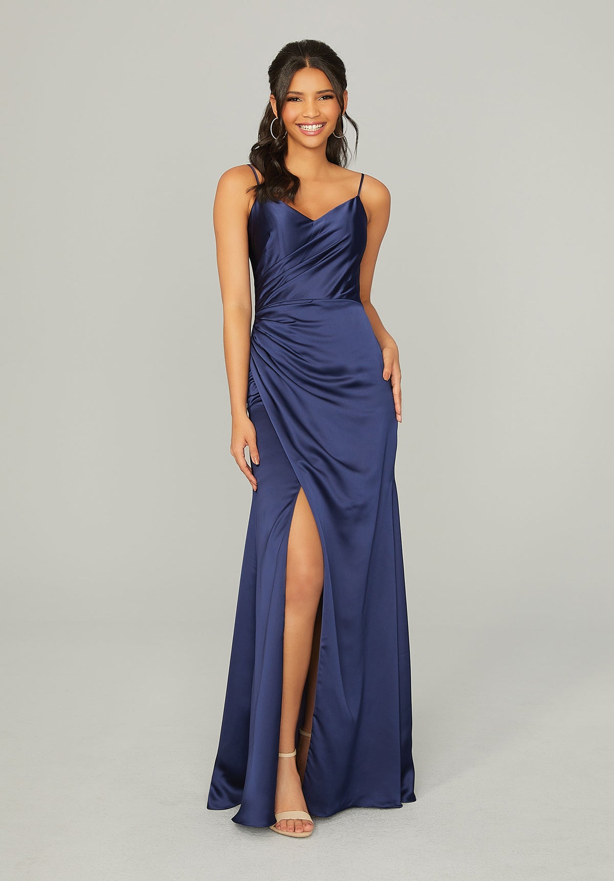 Smokey Blue Bridesmaid Dress