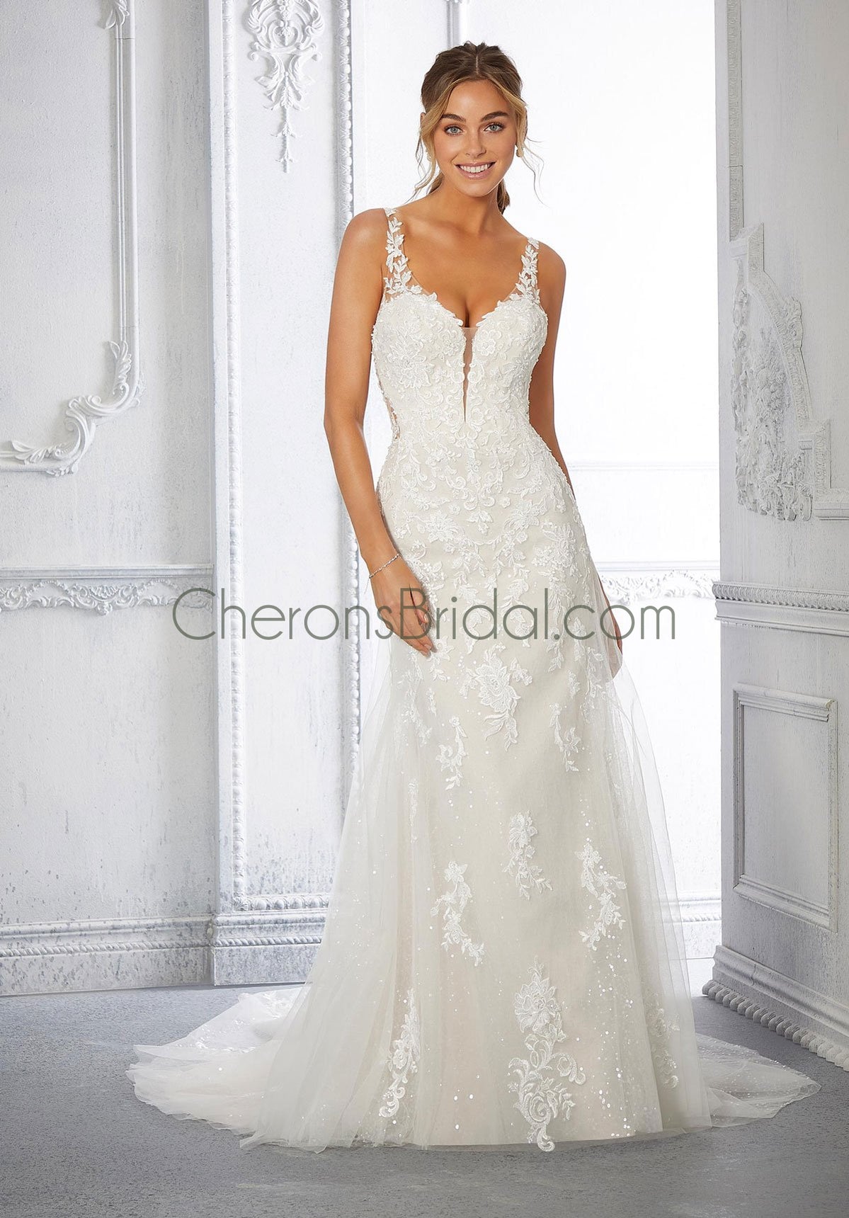 Morilee - 2364 - Clarissa - Cheron's Bridal, Wedding Gown - Morilee Line - - Wedding Gowns Dresses Chattanooga Hixson Shops Boutiques Tennessee TN Georgia GA MSRP Lowest Prices Sale Discount