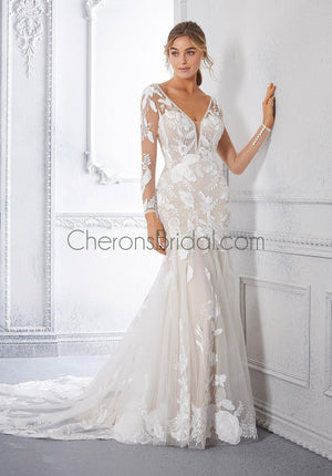 Morilee - 2381 - Cherie - Cheron's Bridal, Wedding Gown - Morilee Line - - Wedding Gowns Dresses Chattanooga Hixson Shops Boutiques Tennessee TN Georgia GA MSRP Lowest Prices Sale Discount