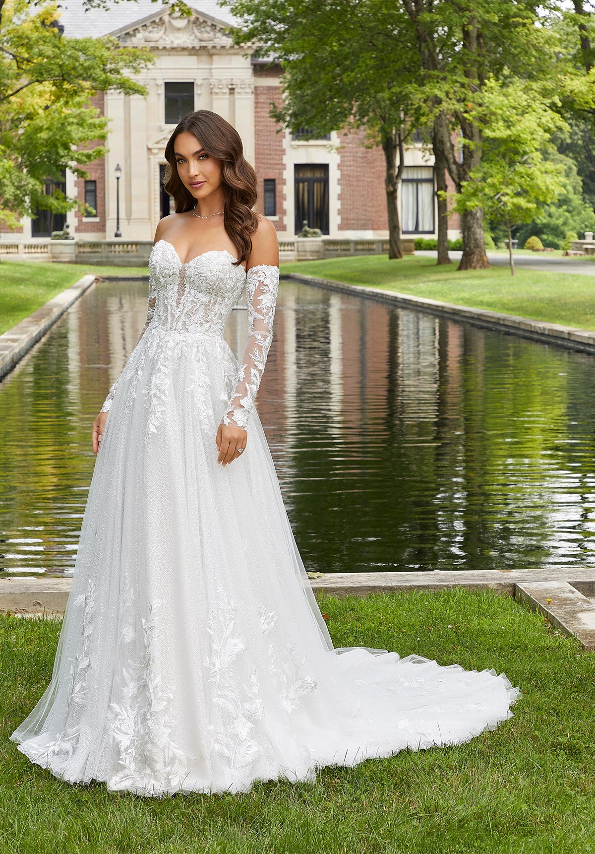 Drucilla Wedding Dress 2420  Lace & Tulle princess wedding gown