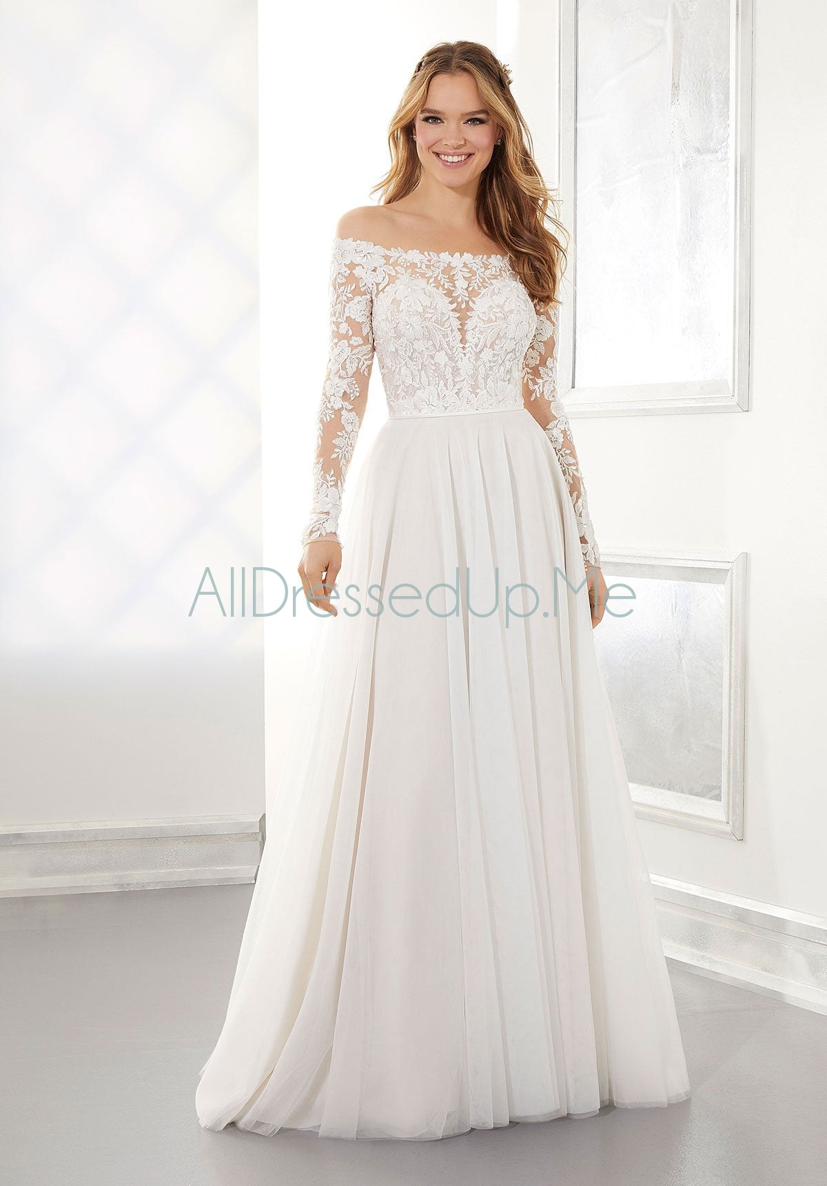 Blu - Ashley - 5877 - Cheron's Bridal, Wedding Gown - Morilee Blu - - Wedding Gowns Dresses Chattanooga Hixson Shops Boutiques Tennessee TN Georgia GA MSRP Lowest Prices Sale Discount