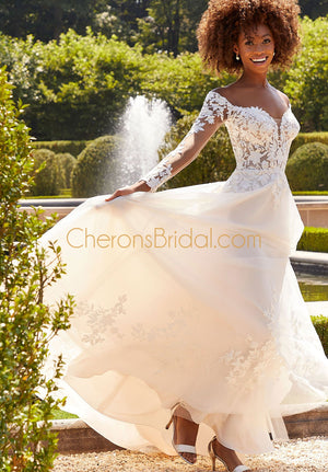 Blu - 5902 - Brienne - Cheron's Bridal, Wedding Gown - Morilee Blu - - Wedding Gowns Dresses Chattanooga Hixson Shops Boutiques Tennessee TN Georgia GA MSRP Lowest Prices Sale Discount