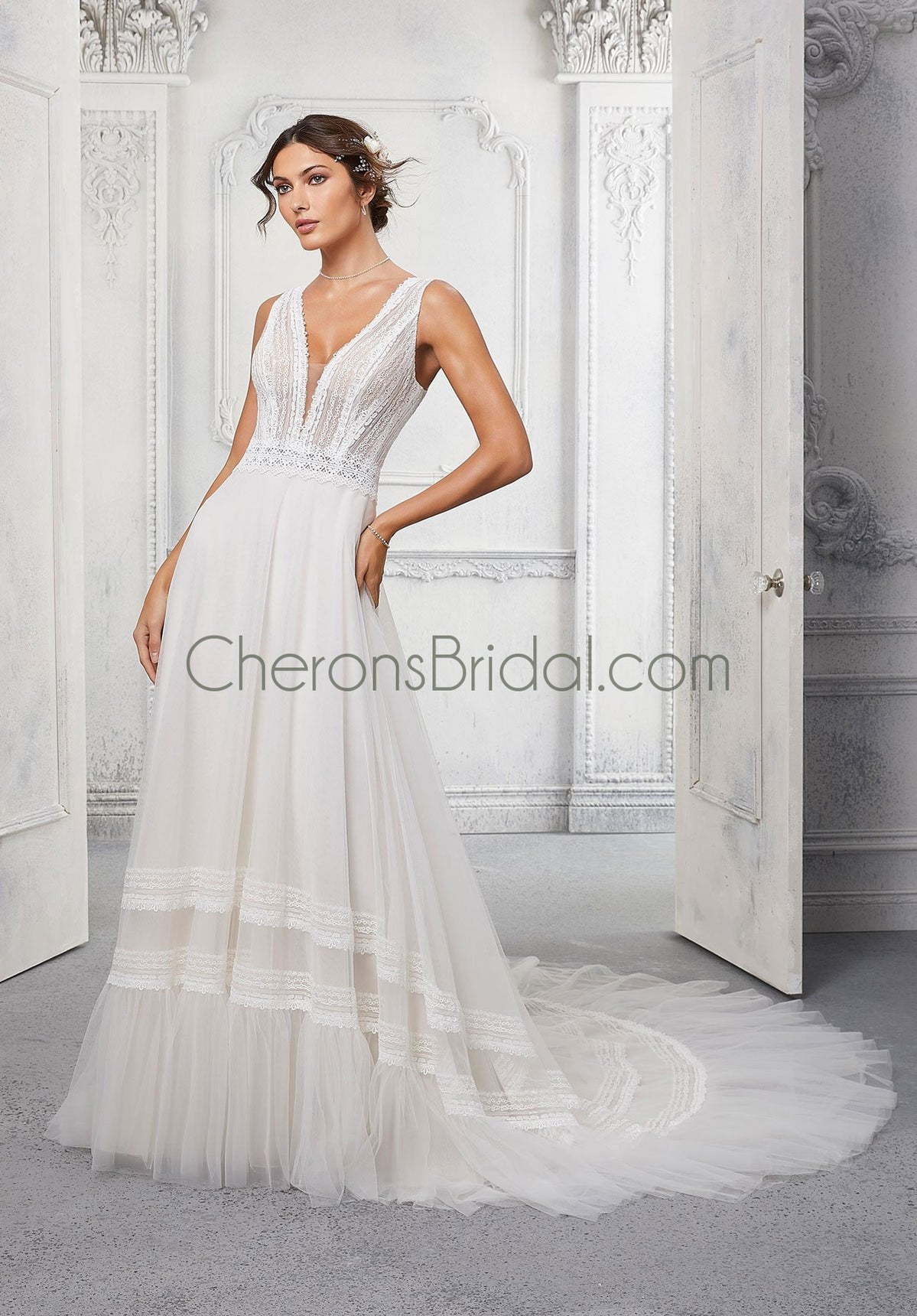 Blu - 5916 - Clara - Cheron's Bridal, Wedding Gown - Morilee Blu - - Wedding Gowns Dresses Chattanooga Hixson Shops Boutiques Tennessee TN Georgia GA MSRP Lowest Prices Sale Discount