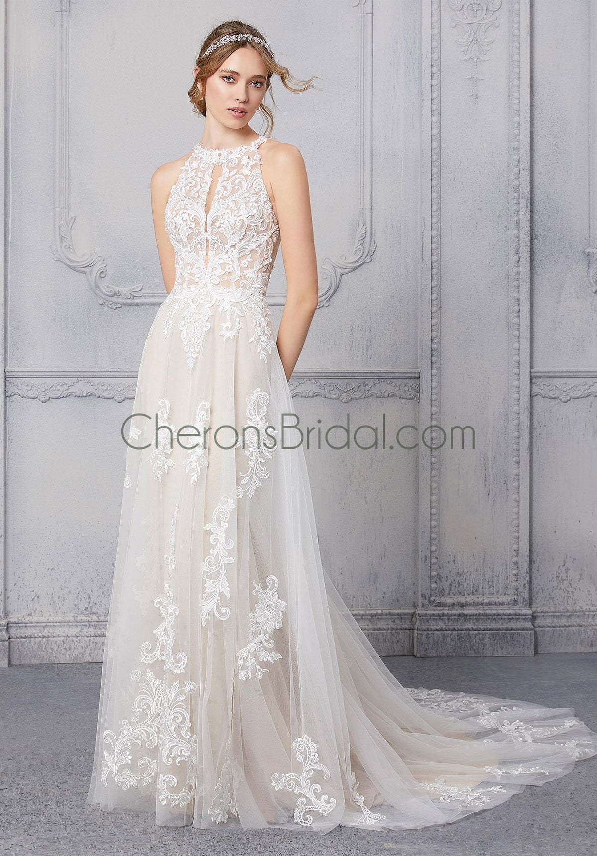 Blu - 5973 - Fidelia - Cheron's Bridal, Wedding Gown