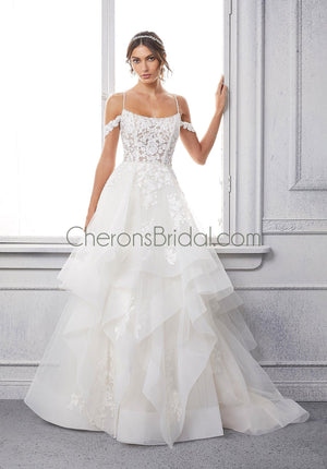 Blu - 5918 - Caressa - Cheron's Bridal, Wedding Gown - Morilee Blu - - Wedding Gowns Dresses Chattanooga Hixson Shops Boutiques Tennessee TN Georgia GA MSRP Lowest Prices Sale Discount