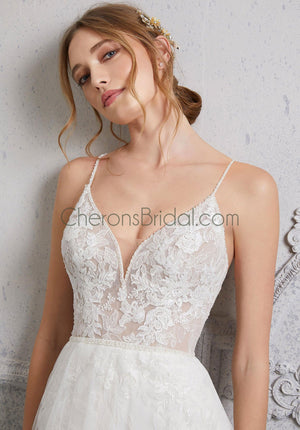 Blu - 5920 - Corinne - Cheron's Bridal, Wedding Gown - Morilee Blu - - Wedding Gowns Dresses Chattanooga Hixson Shops Boutiques Tennessee TN Georgia GA MSRP Lowest Prices Sale Discount