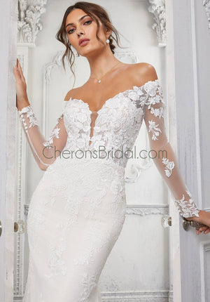 Blu - 5924 - Cindy - Cheron's Bridal, Wedding Gown - Morilee Blu - - Wedding Gowns Dresses Chattanooga Hixson Shops Boutiques Tennessee TN Georgia GA MSRP Lowest Prices Sale Discount
