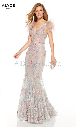 Alyce Paris - 60738 - All Dressed Up, Prom/Party Dress - 2 - Dresses Two Piece Cut Out Sweetheart Halter Low Back High Neck Print Beaded Chiffon Jersey Fitted Sexy Satin Lace Jeweled Sparkle Shimmer Sleeveless Stunning Gorgeous Modest See Through Transparent Glitter Special Occasions Event Chattanooga Hixson Shops Boutiques Tennessee TN Georgia GA MSRP Lowest Prices Sale Discount