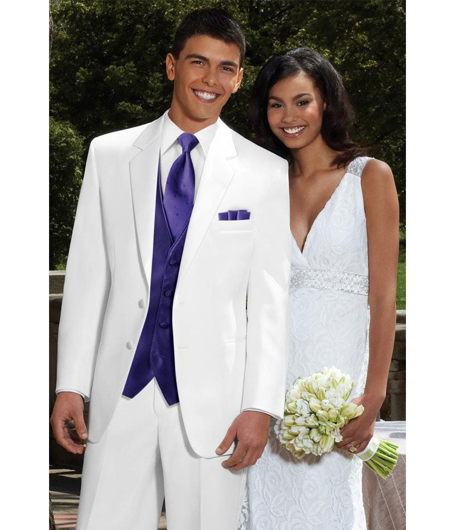 White prom 2025 dress and tux