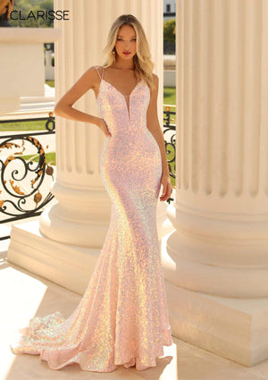 Clarisse - 810418 - All Dressed Up, Prom/Party Dress - 00 - Dresses Two Piece Cut Out Sweetheart Halter Low Back High Neck Print Beaded Chiffon Jersey Fitted Sexy Satin Lace Jeweled Sparkle Shimmer Sleeveless Stunning Gorgeous Modest See Through Transparent Glitter Special Occasions Event Chattanooga Hixson Shops Boutiques Tennessee TN Georgia GA MSRP Lowest Prices Sale Discount