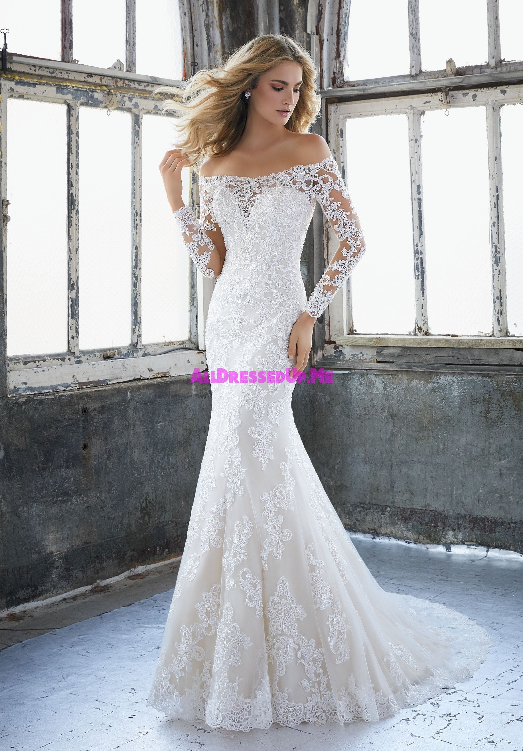 Francine Straight Neckline Crepe Bridal Dress | Rebecca Ingram
