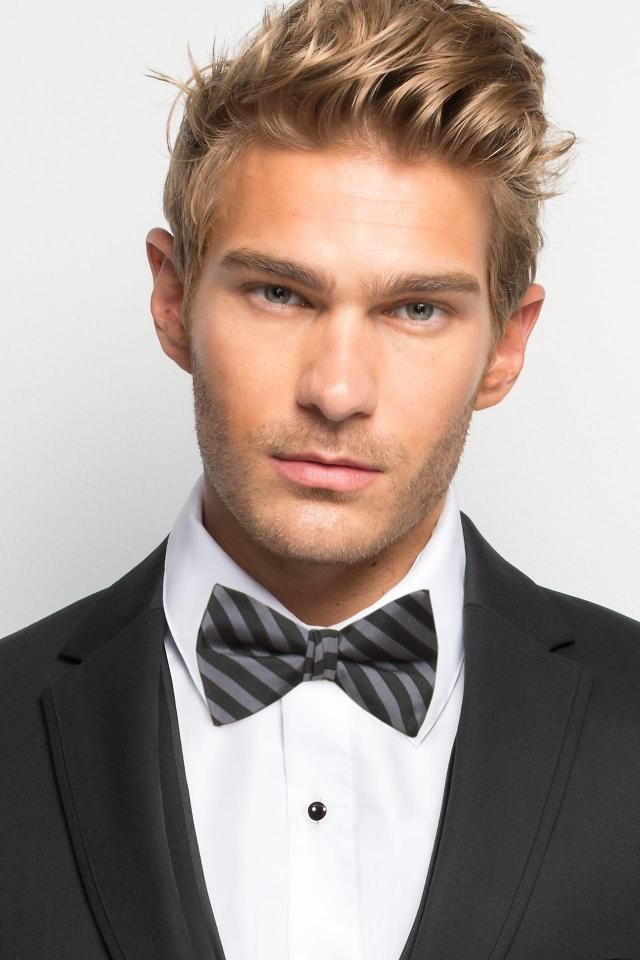 Striped Bow Tie - All Dressed Up, Tuxedo Rental