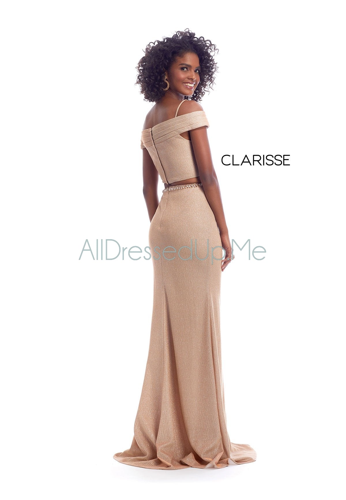 Clarisse - 8148 - All Dressed Up, Prom/Party Dress - 14 - Dresses Two Piece Cut Out Sweetheart Halter Low Back High Neck Print Beaded Chiffon Jersey Fitted Sexy Satin Lace Jeweled Sparkle Shimmer Sleeveless Stunning Gorgeous Modest See Through Transparent Glitter Special Occasions Event Chattanooga Hixson Shops Boutiques Tennessee TN Georgia GA MSRP Lowest Prices Sale Discount
