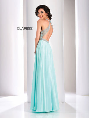 Clarisse - 3068 - All Dressed Up, Prom/Party Dress - Seafoam - Dresses Two Piece Cut Out Sweetheart Halter Low Back High Neck Print Beaded Chiffon Jersey Fitted Sexy Satin Lace Jeweled Sparkle Shimmer Sleeveless Stunning Gorgeous Modest See Through Transparent Glitter Special Occasions Event Chattanooga Hixson Shops Boutiques Tennessee TN Georgia GA MSRP Lowest Prices Sale Discount
