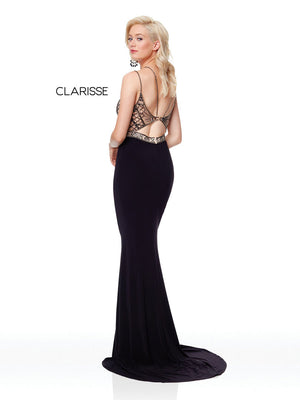 Clarisse - 3723 - All Dressed Up, Prom/Party Dress - - Dresses Two Piece Cut Out Sweetheart Halter Low Back High Neck Print Beaded Chiffon Jersey Fitted Sexy Satin Lace Jeweled Sparkle Shimmer Sleeveless Stunning Gorgeous Modest See Through Transparent Glitter Special Occasions Event Chattanooga Hixson Shops Boutiques Tennessee TN Georgia GA MSRP Lowest Prices Sale Discount
