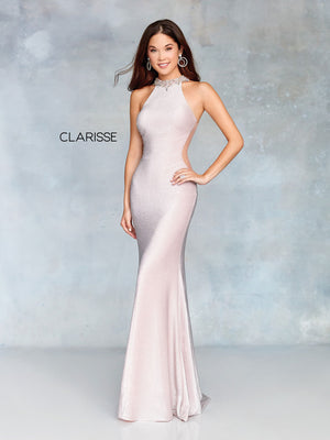 Clarisse - 3745 - All Dressed Up, Prom/Party Dress - 00 - Dresses Two Piece Cut Out Sweetheart Halter Low Back High Neck Print Beaded Chiffon Jersey Fitted Sexy Satin Lace Jeweled Sparkle Shimmer Sleeveless Stunning Gorgeous Modest See Through Transparent Glitter Special Occasions Event Chattanooga Hixson Shops Boutiques Tennessee TN Georgia GA MSRP Lowest Prices Sale Discount