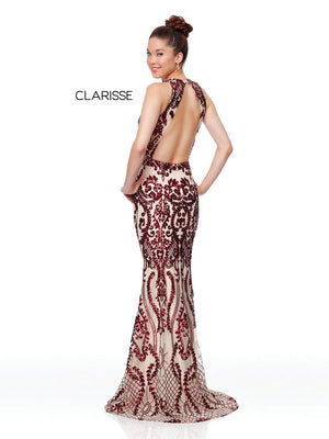 Clarisse - 3797 - All Dressed Up, Prom/Party Dress - - Dresses Two Piece Cut Out Sweetheart Halter Low Back High Neck Print Beaded Chiffon Jersey Fitted Sexy Satin Lace Jeweled Sparkle Shimmer Sleeveless Stunning Gorgeous Modest See Through Transparent Glitter Special Occasions Event Chattanooga Hixson Shops Boutiques Tennessee TN Georgia GA MSRP Lowest Prices Sale Discount