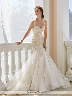 Last Dress In Store; Size: 14, Color: Ivory | Sophia Tolli - Aprillia - Y21672 - Cheron's Bridal & All Dressed Up Prom - 14 - Wedding Gowns Dresses Chattanooga Hixson Shops Boutiques Tennessee TN Georgia GA MSRP Lowest Prices Sale Discount
