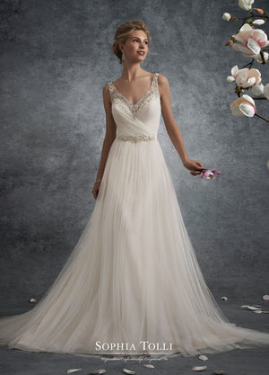 Last Dress In Store; Size: 14, Color: Ivory | Sophia Tolli - Y21755 - Delta - Cheron's Bridal & All Dressed Up Prom - 14 - Wedding Gowns Dresses Chattanooga Hixson Shops Boutiques Tennessee TN Georgia GA MSRP Lowest Prices Sale Discount