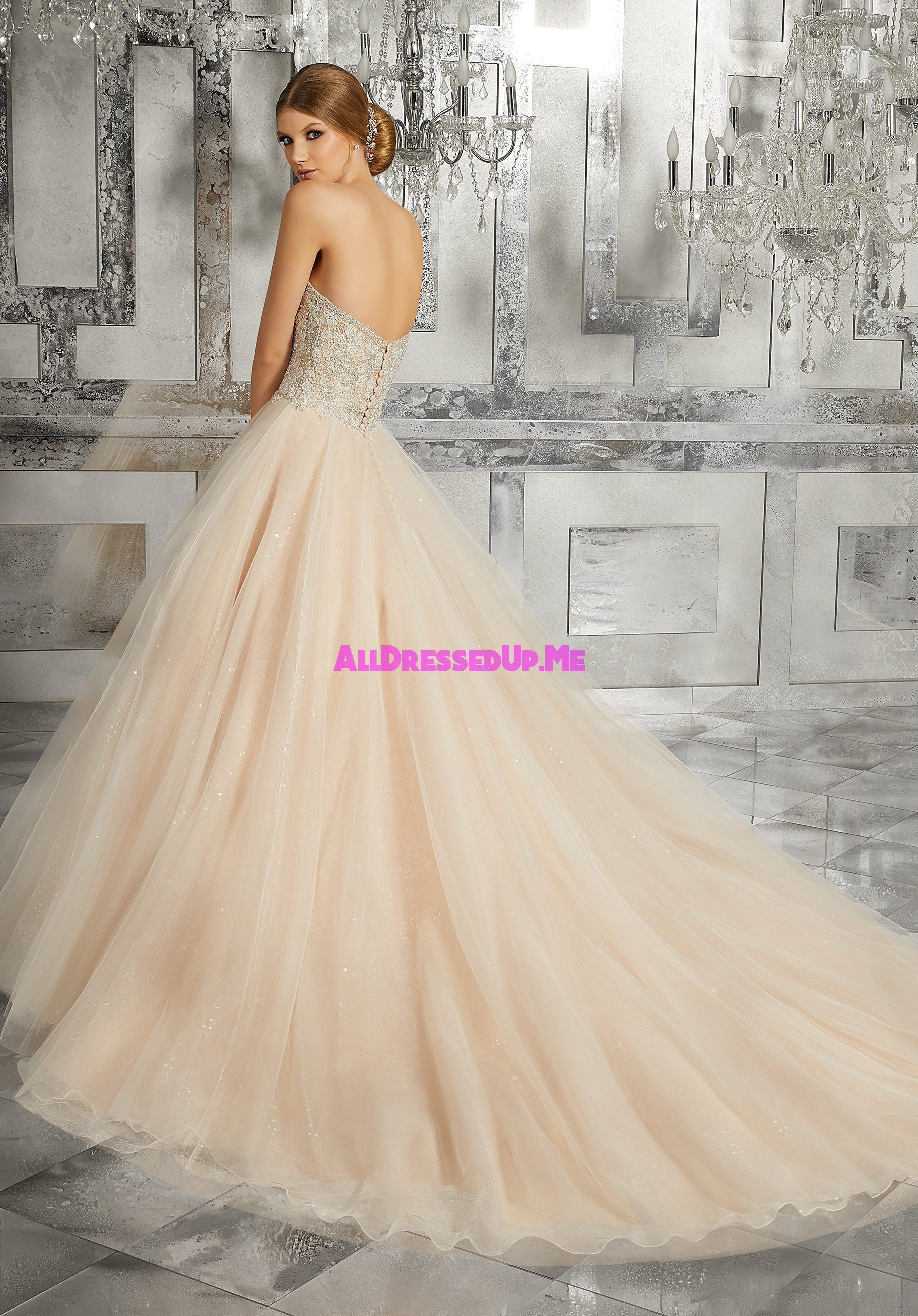 Last Dress In Store; Size: 12, Color: Ivory/Tea Rose  Martin Thornbur -  Cheron's Bridal & All Dressed Up Prom