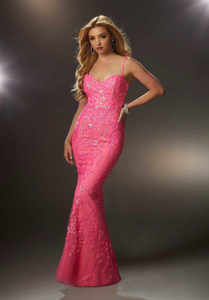 Morilee - 48040 - All Dressed Up, Prom/Party Dress - 00 - Dresses Two Piece Cut Out Sweetheart Halter Low Back High Neck Print Beaded Chiffon Jersey Fitted Sexy Satin Lace Jeweled Sparkle Shimmer Sleeveless Stunning Gorgeous Modest See Through Transparent Glitter Special Occasions Event Chattanooga Hixson Shops Boutiques Tennessee TN Georgia GA MSRP Lowest Prices Sale Discount