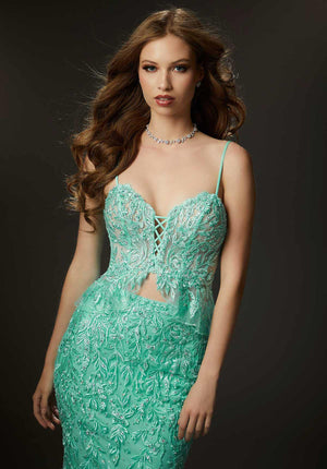 Morilee - 48049 - All Dressed Up, Prom/Party Dress - - Dresses Two Piece Cut Out Sweetheart Halter Low Back High Neck Print Beaded Chiffon Jersey Fitted Sexy Satin Lace Jeweled Sparkle Shimmer Sleeveless Stunning Gorgeous Modest See Through Transparent Glitter Special Occasions Event Chattanooga Hixson Shops Boutiques Tennessee TN Georgia GA MSRP Lowest Prices Sale Discount
