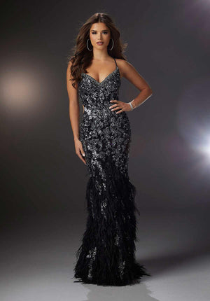Morilee - 48074 - All Dressed Up, Prom/Party Dress - 00 - Dresses Two Piece Cut Out Sweetheart Halter Low Back High Neck Print Beaded Chiffon Jersey Fitted Sexy Satin Lace Jeweled Sparkle Shimmer Sleeveless Stunning Gorgeous Modest See Through Transparent Glitter Special Occasions Event Chattanooga Hixson Shops Boutiques Tennessee TN Georgia GA MSRP Lowest Prices Sale Discount