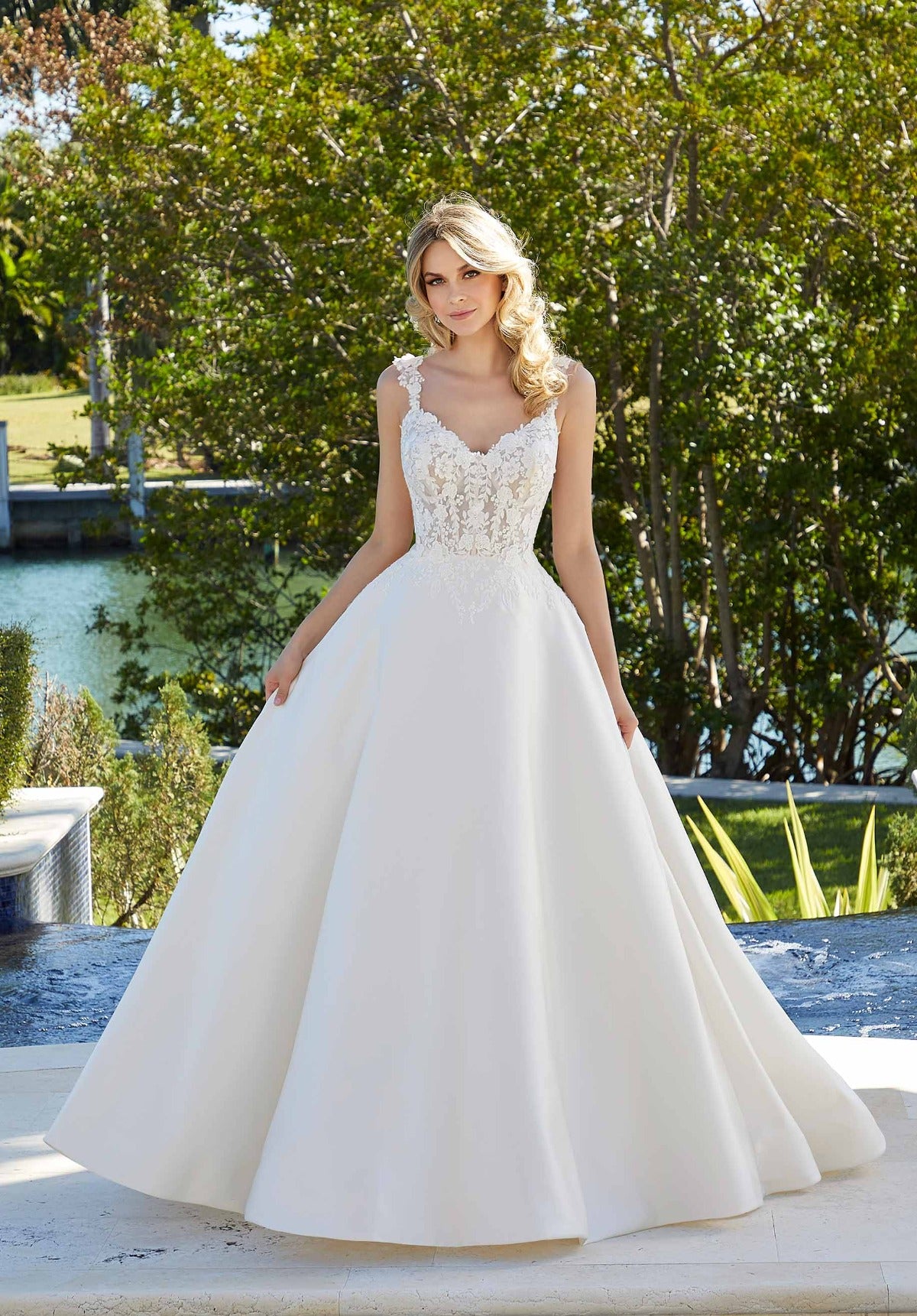 Blu - 5973 - Fidelia - Cheron's Bridal, Wedding Gown - Morilee Blu - - Wedding Gowns Dresses Chattanooga Hixson Shops Boutiques Tennessee TN Georgia GA MSRP Lowest Prices Sale Discount