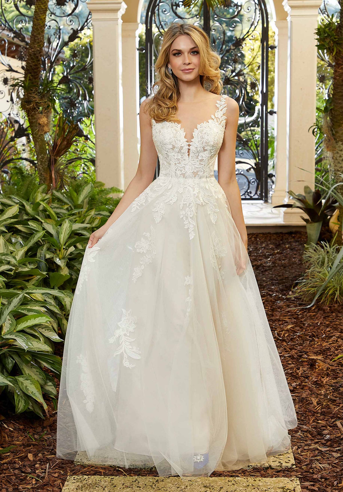 Blu - 5974 - Fortuna - Cheron's Bridal, Wedding Gown - Morilee Blu - - Wedding Gowns Dresses Chattanooga Hixson Shops Boutiques Tennessee TN Georgia GA MSRP Lowest Prices Sale Discount