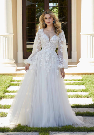 Blu - 5984 - Felitsa - Cheron's Bridal, Wedding Gown - Morilee Blu - - Wedding Gowns Dresses Chattanooga Hixson Shops Boutiques Tennessee TN Georgia GA MSRP Lowest Prices Sale Discount