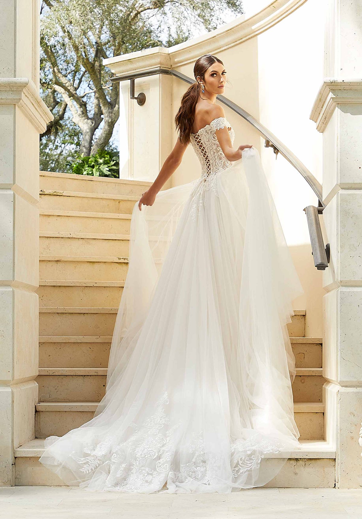 Blu - 5987 - Floretta - Cheron's Bridal, Wedding Gown - Morilee Blu - - Wedding Gowns Dresses Chattanooga Hixson Shops Boutiques Tennessee TN Georgia GA MSRP Lowest Prices Sale Discount